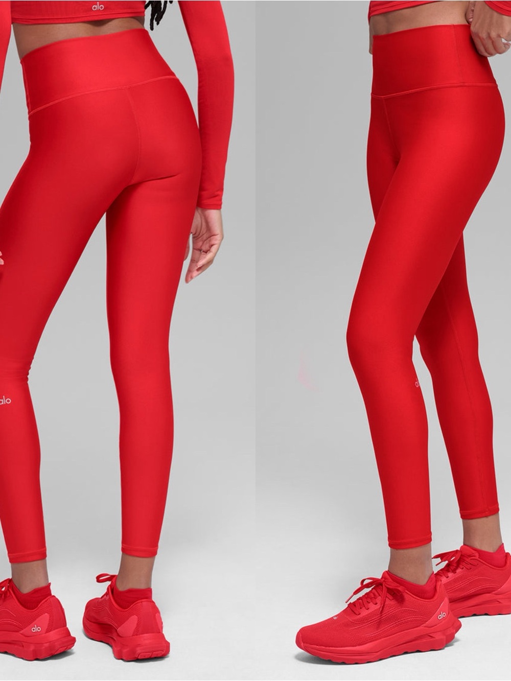 Alo High-Waist Airlift Legging Sz S In Bright Red